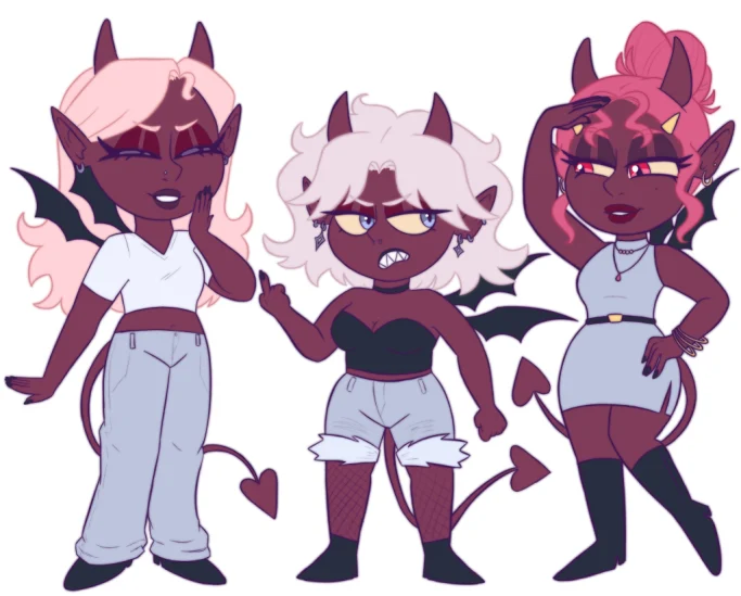 Chibi style - Tall younger siblings