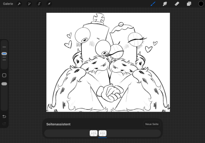 Kinger and Queenie sketch